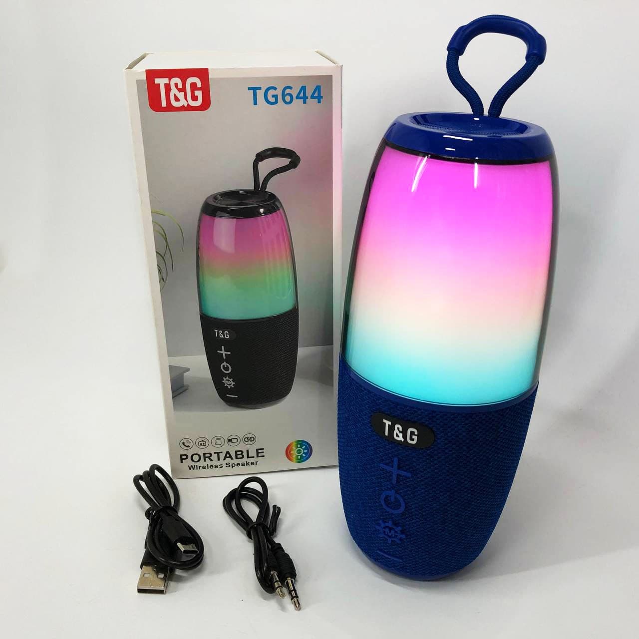 Портативна колонка TG644 5W з RGB підсвічуванням