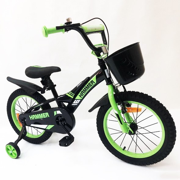 Дитячий двоколісний велосипед Hammer Smart H2021 20 дюймів, зелений