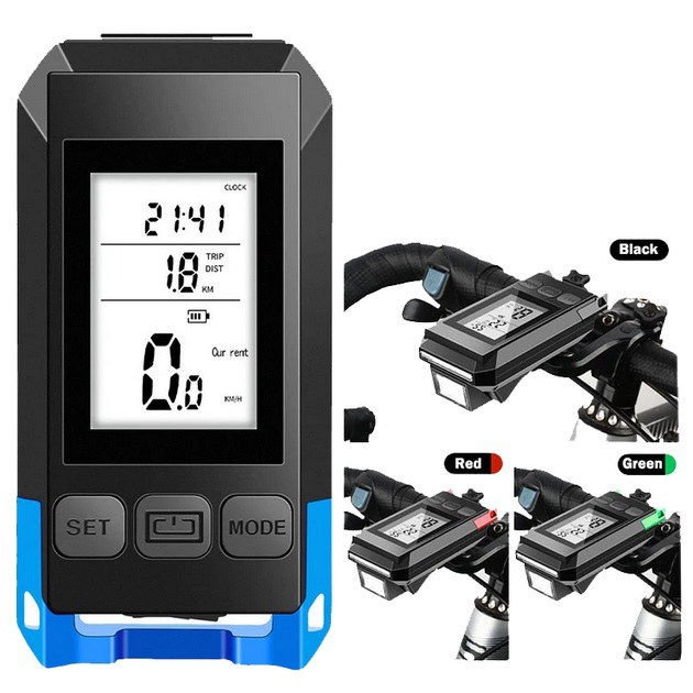 Велофара з комп'ютером та сигналом MT-088-T6, 450Lum