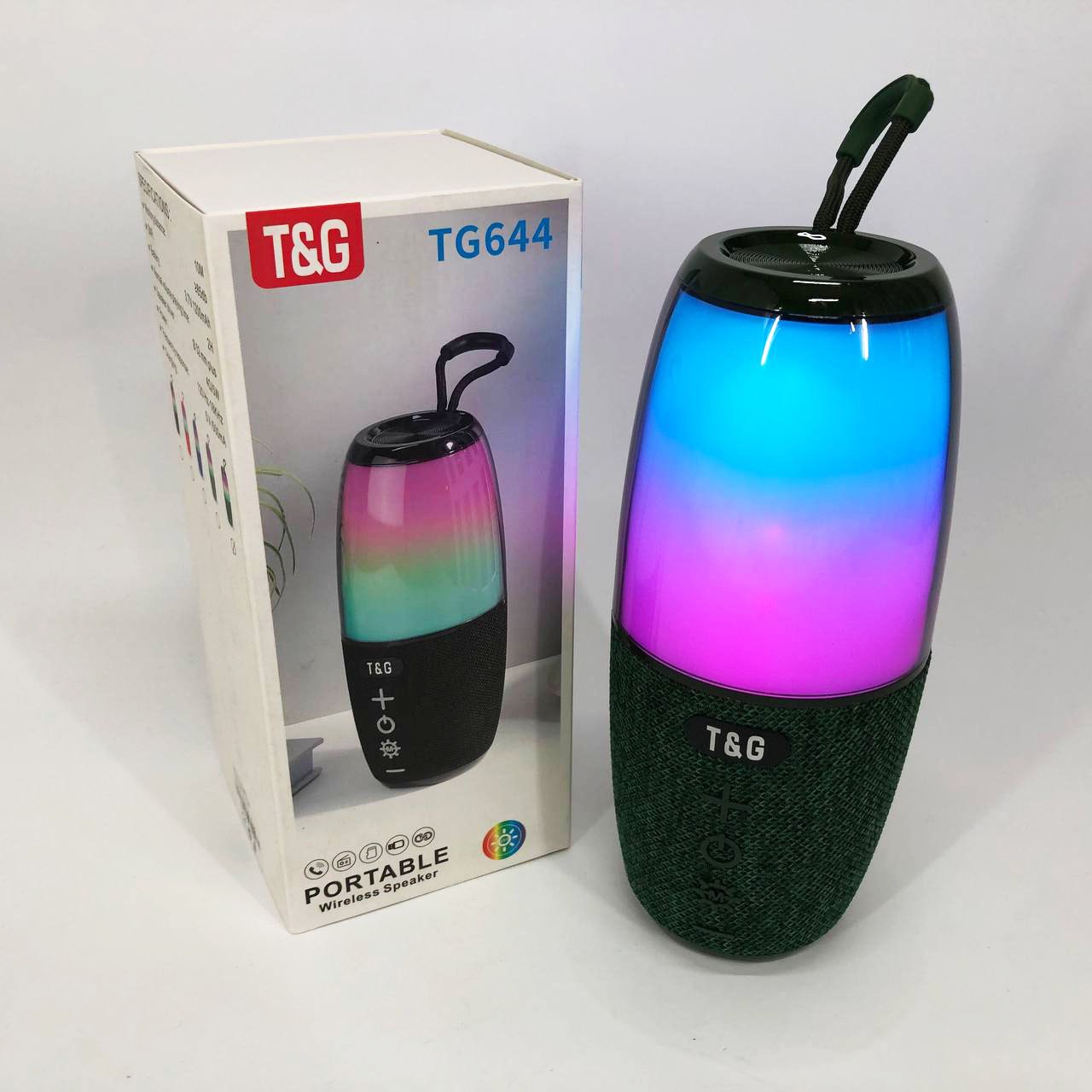 Портативна колонка TG644 5W з RGB підсвічуванням