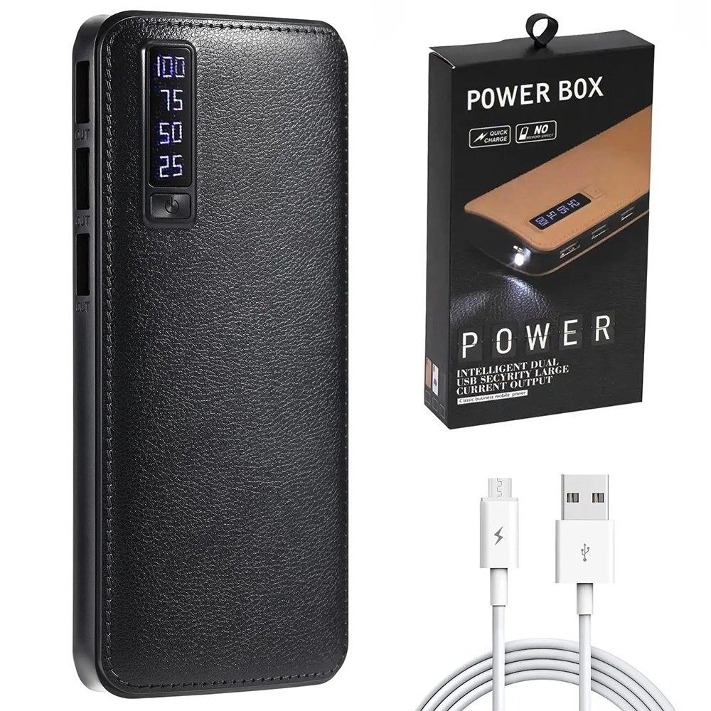 Портативний зарядний пристрій Павербанк 50000 mAh 3хUSB Power Bank Smart Tech Black